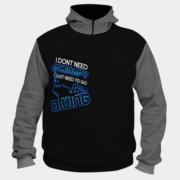 Diving Therapy Pullover Hoodie