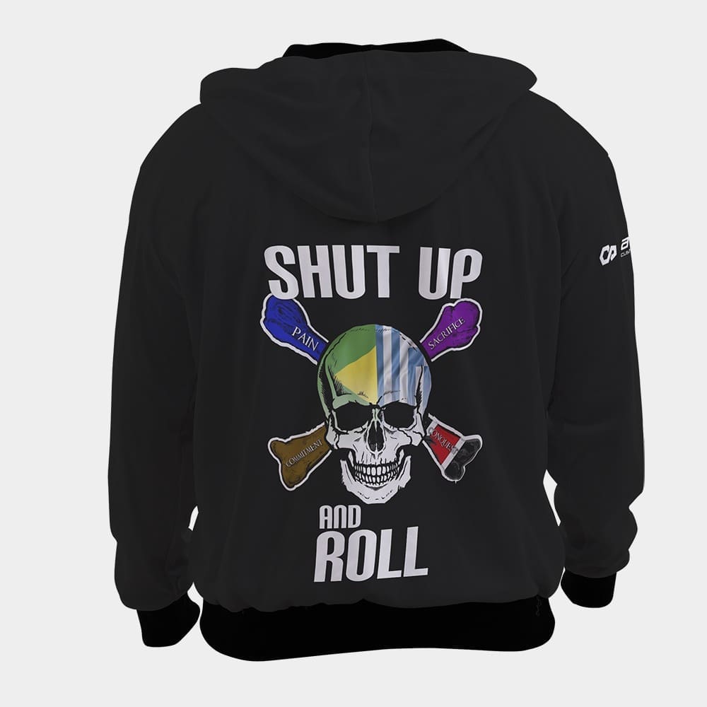 hoodie casual shut up and roll bjj