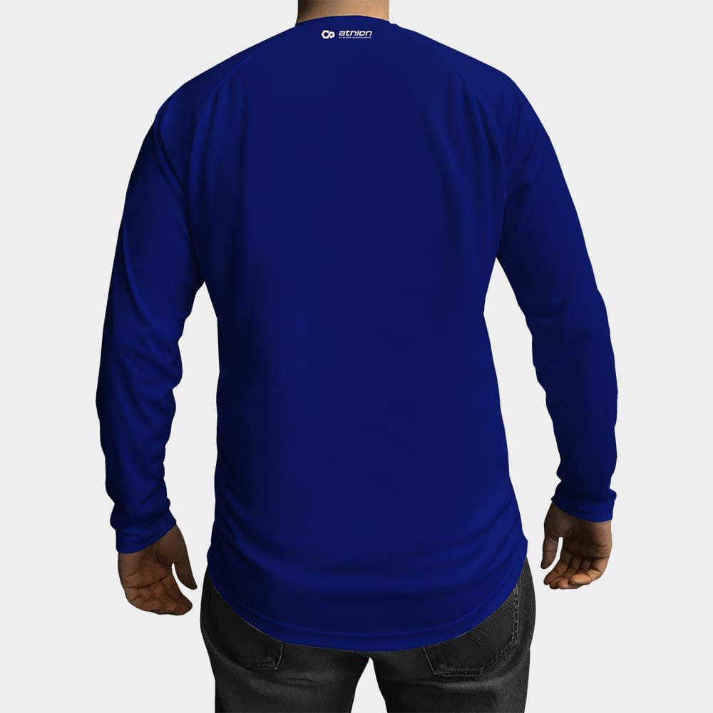 low neck long sleeve techical top