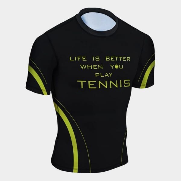 tennis is life rash guard uv protection